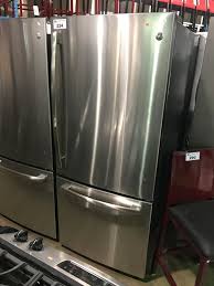 View refrigerators in fingerprint resistant stainless steel. General Electric Stainless Steel Right Hand Open Bottom Swing Door Freezer Refrigerator Able Auctions