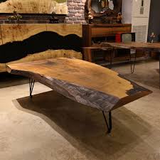 If you don't want to go as far as routing out the slots for the base to fit into, you don't have to. Live Edge Walnut And Epoxy Resin Coffee Tables Hotel Furniture Manufacturer And Supplier In Turkey
