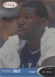 LOT OF 2 DIFFERENT MICHAEL FINLEY 01 SAGE RAREFIED 1242/2001 & 1996 UD SP  PROS