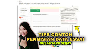Check spelling or type a new query. Soal Essai Nusantara Sehat Tips Contoh Isi Data Essai Di Form Pendaftaran Nusantara Sehat Skefo Youtube
