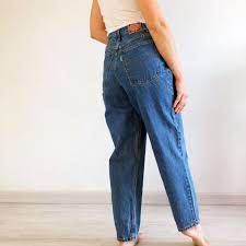 Vintage 80s Plus Size Deadstock Mom Jeans High Waisted Tapered Jeans W33 80s Girlfriend Jeans Vintage Women Jeans Size Xl 80s 90s Jeans Mom Jeans Plus Size Mom Jeans Perfect Jeans