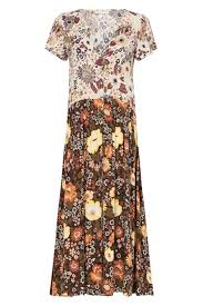 Spell Designs Desert Daisy Babydoll Midi Dress Rollover Dresses Midi Dress Short Sleeve Dresses