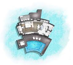 Intercontinental Maldives Maamunagau Resort Overwater Villa Resort Plan Hotel Floor Plan Resort Design Plan