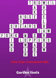 Funster 100+ large print easy crossword puzzles: Garden Tools Bonus Puzzle Get Answers For One Clue Crossword Now