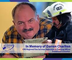 We are deeply saddened by the loss of our colleague and friend, Darren  Charlton. Darren's kindness, dedication, positive spirit as a person, and  passion for his work as a Regional Fire Services