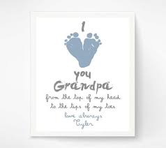 Download Gift For Grandpa Personalized Father S Day Gift For Grandfather I Love You Grandpa Bab Fathers Day Crafts Baby Footprint Art Personalized Fathers Day Gifts