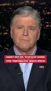 Hannity rips 'Spartacus' Booker's "performative speech