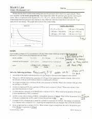 In this charles' law worksheet, students respond to several short answer questions as they pertain to charles' law. Ws14 3combinedgaslaw Pdf 1 2 Combined Gas Law Name Period Chem Worksheet 14 3 Boyle U2019s Law Shows That The Pressure And Volume Of A Gas Are Inversely Course Hero
