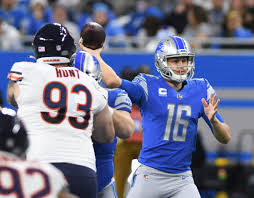 Jared Goff backs Detroit Lions' offensive line after flag-filled game