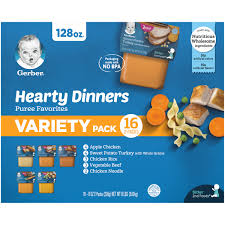 Buy Gerber 2nd Foods Stage 2 Baby Food Dinners Puree Favorites Variety Pack 4 Oz Tub 2 Count Pack Of 32 Online In Indonesia 418449870