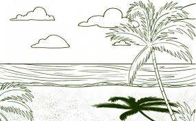 120 sketsa gambar pemandangan alam bagus dan berwarna via marimewarnai.com. Lukisan Pemandangan Hitam Putih Simple Cikimm Com