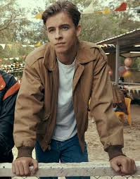 Go Kartz William Lodder Bomber Jacket Jack Hooper Brown Jacket In 2020 Bomber Jacket Fashion Brown Bomber Jacket Brown Jacket