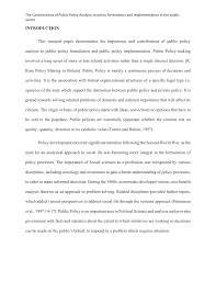 Writing a research paper may seem challenging, even though it is a substantial part of everyday student life. Public Policy Analysis Research Paper