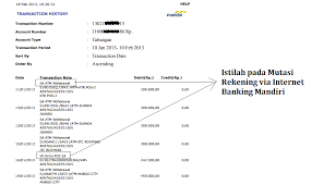 Juli 10, 2021 arti dari pramubakti bank mandiri datangi kantor cabang bank mandiri… Pengertian Istilah Yang Ada Dalam Mutasi Rekening Internet Bank Mandiri