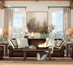 Today home shares decorating ideas and tips to help you master all things interior design. How To Visually Lighten Up Dark Leather Furniture Leather Couches Living Room Brown Couch Living Room Living Room Leather