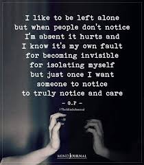 Check spelling or type a new query. I Like To Be Left Alone