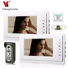 Comprar Yobangsecurity Video Puertos De Intercomunicacion 7 Pulgadas Monitores Video Puerta Del Timbre Del T Security Cameras For Home Intercom Outdoor Camera