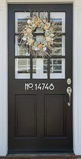 Maybe you would like to learn more about one of these? Vinyl House Door Or Wall Numbers Sans Serif Front Door Sticker House Number Address House Identification Out Craftsman Style Doors Vinyl House Front Door Decal