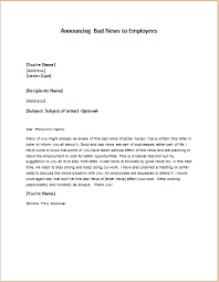 Helping our global community of over 120,000 leaders implement winning customer experience, employee engagement. Letter Announcing Bad News To Employees Writeletter2 Com