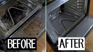 Use 1⁄2 cup (120 ml) of white vinegar to 2 cups (470 ml) of water. How To Clean Your Oven With Baking Soda Vinegar Bethany Fontaine Youtube