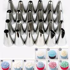 24pcs Sugarcraft Icing Piping Nozzles Tips Pastry Cake Cupcake Decor Bake Tool For Sale Online Ebay