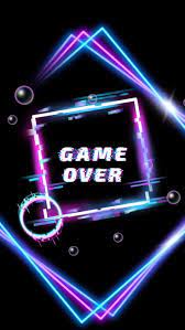 Game Over Black And Purple Wallpaper Black Aesthetic Wallpaper Purple Games