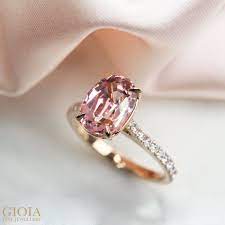 Pink Tourmaline Proposal Ring Gemstone Wedding Rings Diamond Wedding Bands Proposal Ring
