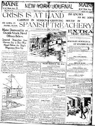 Crisis Is At Hand Spanish Treachery Headlines On The Hearst Owned New York Journal Describing The The Spanish American War Yellow Journalism American War