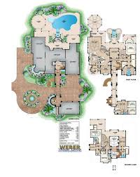 Custom home designs / houses, luxury, mansions. Mediterranean House Plan Luxury Beach Mansion Home Floor Plan Mansion Floor Plan Luxury House Plans House Floor Plans