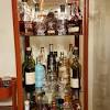 Various websites online offer instructions for building a liquor cabinet, including woodworking plans. 1