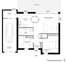 Plan Au Sol Plan Maison Plan Petite Maison Plan Maison Plain Pied