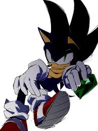 Sonic holding a chaos emerald