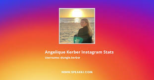 She started playing tennis at the age of 3. Angelique Kerber Instagram Followers Statistics Analytics Speakrj Stats