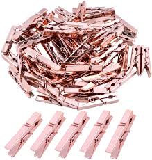 Boho chic leather grey, rose gold colour. Amazon Com Mini Plastic Clips 100 Pieces Rose Gold Photo Paper Pegs Clothespins Craft Clips For Hanging Pictures Clothes Paper Arts Crafts Length 3 5cm Everything Else