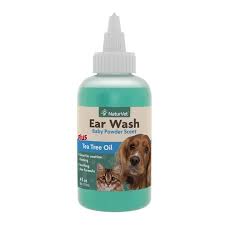 Naturvet Ear Wash W Tea Tree Oil In Baby Powder Scent For Dogs And Cat