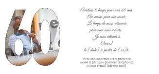 Vous avez carte blanche pour lancer de belles invitations personnalisées à vos invités. Invitation Anniversaire 60 Ans Blanc Elegant Avec Photo A Imprimer Carte 3443