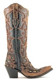 Black Boots With Brown Top Corral Boots For Women Womens Corral Tall Top Boots Black And Brown Style G1069 Corral Boots Womens Boots Western Boots