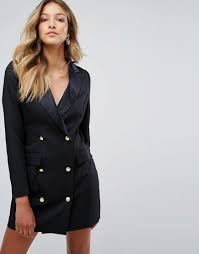 Asos Missguided Missguided Tux Dress Black Adorewe Com Tux Dress Missguided Dress Distressed Dress