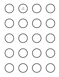 Sugarywinzy 1 25 Inch Macaron Template Macaron Template Macaroon Template Circle Template
