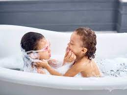 Keep a bouncer, swing, or rock 'n play nearby to hold the baby after she's bathed or in case of emergency. What Is The Right Age For Kids To Stop Bathing Together Times Of India