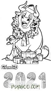 Coloring bull mask printable coloring worksheet will be a new experience for them. 2021 Ferdinand New Year S Calendar Pdf Free Coloring Pages Print