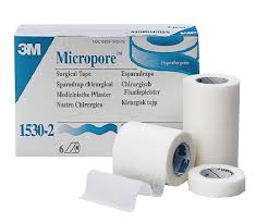 Esparadrapo Micropore 2 5 Cm X 9 1 M Color Blanco Caja De 12 Unidades Esparadrapo Papel