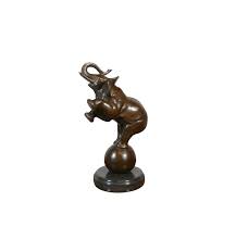More definitions, origin and scrabble points Bronze Statue The Elephant On The Ball True Bronze
