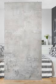 Raumteiler Shabby Betonoptik 250x120cm Raumteiler Raumteiler Vorhang Betonoptik