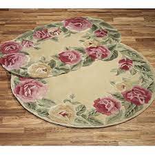 Roses Oval Rug Oval Area Rug Flower Rug Area Rugs