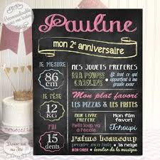 Affiche Tableau D Anniversaire Personnalise Ardoise 1 Anniversaire Tableau Anniversaire Decoration Anniversaire
