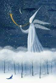 613 x 456 jpeg 95 кб. Winter Solstice Art Angel Art Illustration