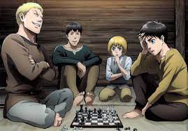 Check spelling or type a new query. Attack On Fans On Twitter New Official Artwork In High Quality From Attackontitan Season 2 Along With Eren Reiner Armin And Bertholdt Playing Chess Https T Co L3um4be4u4