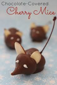 Christmas candy that does not require the oven. Easy Holiday Candy Recipe Chocolate Covered Cherry Mice Holiday Candy Recipes Christmas Candy Recipes Christmas Mice Recipe
