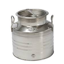 Bidon Inox A Huile 15 Litres Tom Press